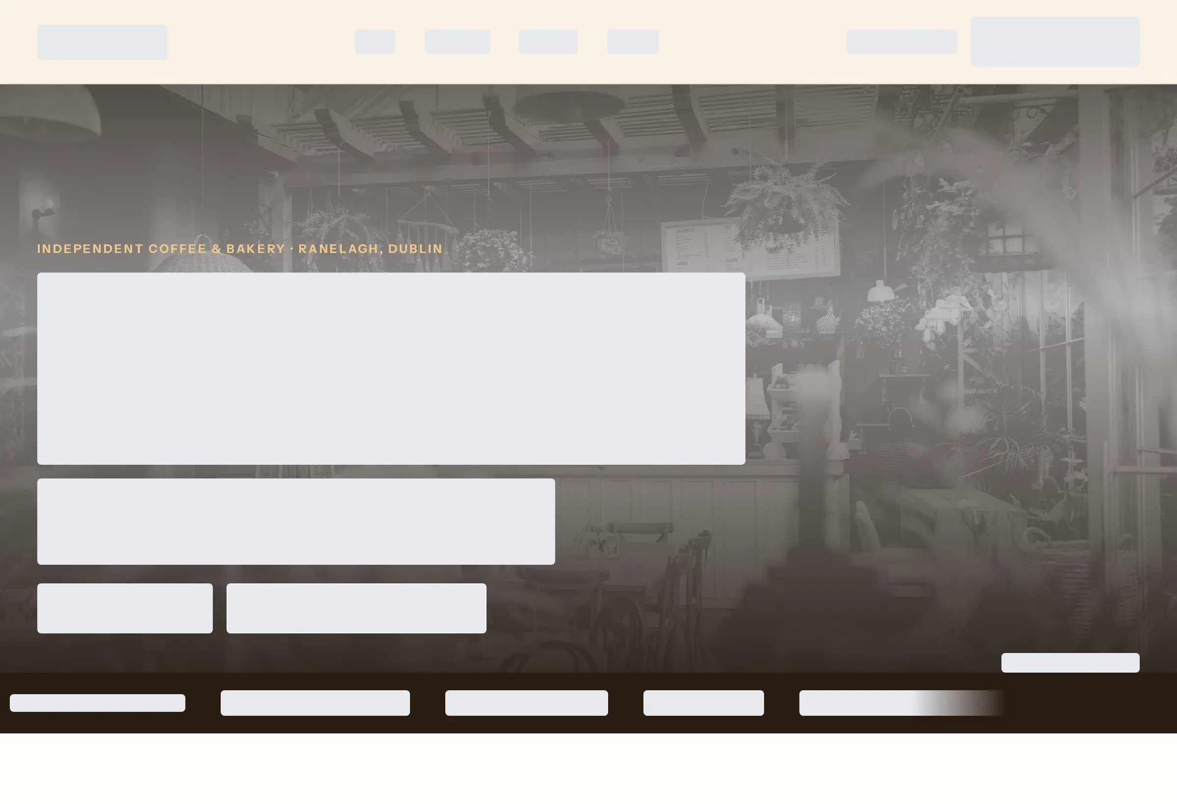A website's structure, before any of the content is in place